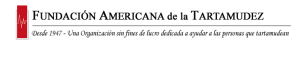 Logo for Fundación Americana de la Tartamudez linking to stuttering resources in Spanish.