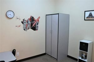 Star Wars-themed therapy room at the Rich Beem therapy office.