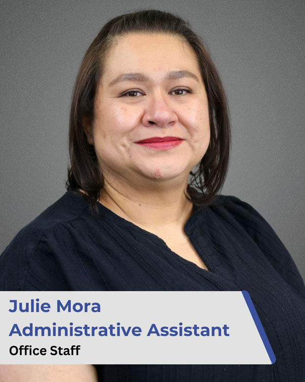 Julie Mora, administrative assistant, at New Beginnings Pediatric Therapy Services in El Paso