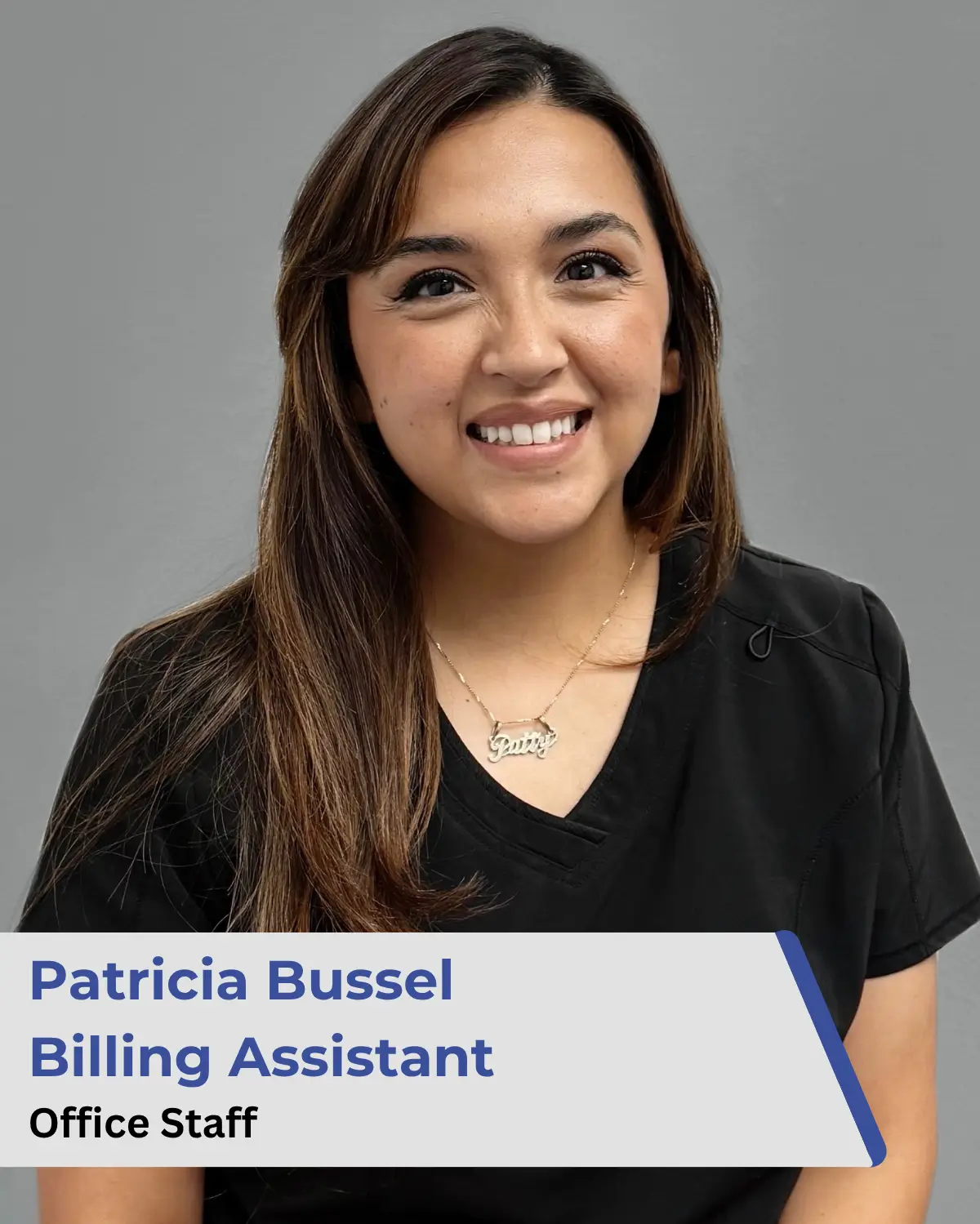 Patricia Bussel, billing assistant, at New Beginnings Pediatric Therapy Services in El Paso