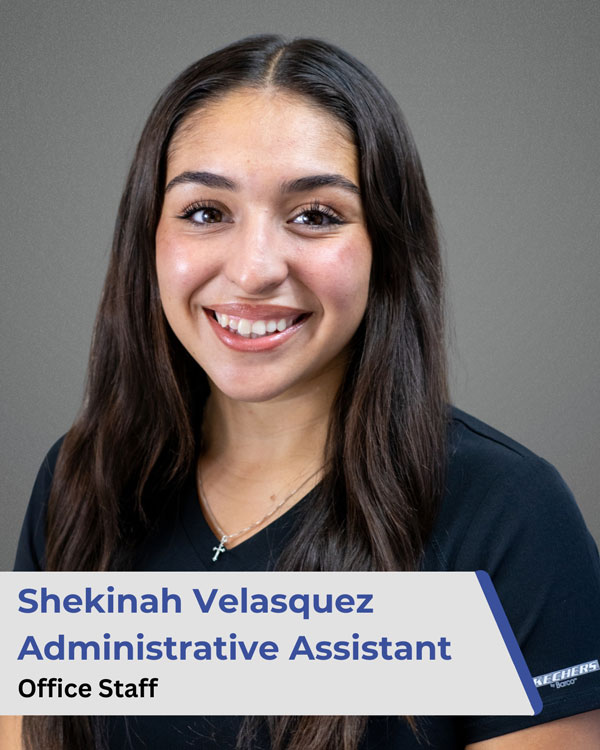 Shekinah Velasquez, administrative assistant, at New Beginnings Pediatric Therapy Services in El Paso